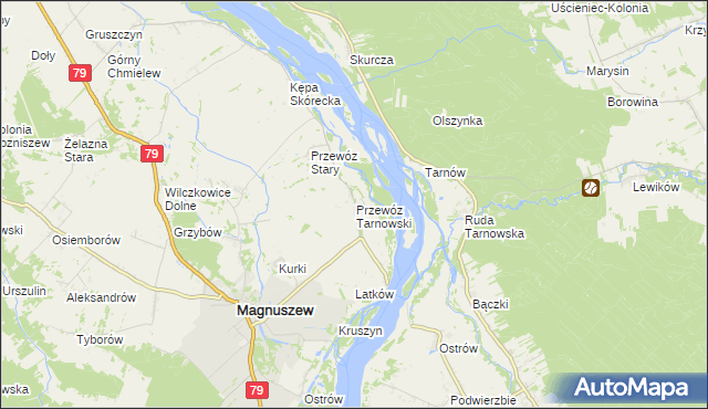 mapa Przewóz Tarnowski, Przewóz Tarnowski na mapie Targeo