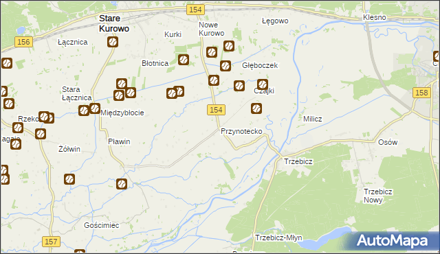mapa Przynotecko, Przynotecko na mapie Targeo