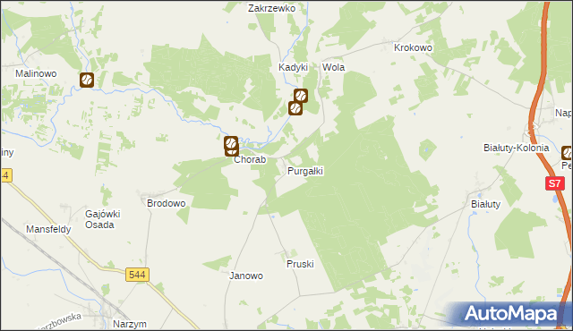 mapa Purgałki, Purgałki na mapie Targeo