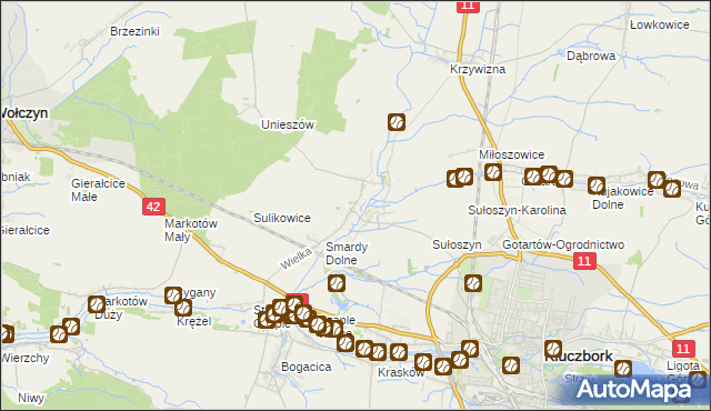 mapa Smardy Górne, Smardy Górne na mapie Targeo