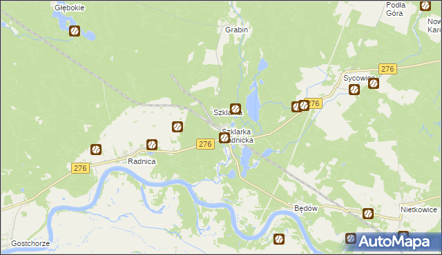 mapa Szklarka Radnicka, Szklarka Radnicka na mapie Targeo