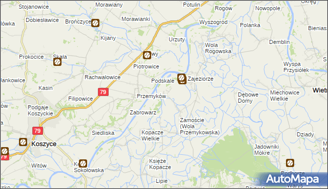 mapa Wola Przemykowska, Wola Przemykowska na mapie Targeo