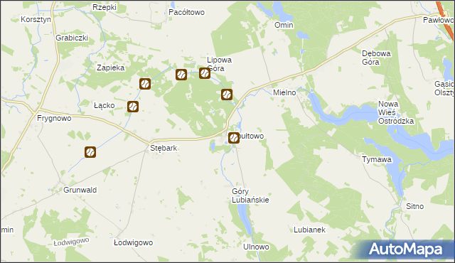 mapa Zybułtowo, Zybułtowo na mapie Targeo