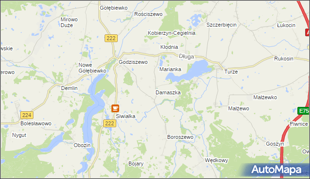 mapa Damaszka, Damaszka na mapie Targeo
