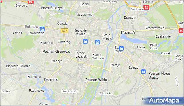 mapa Rynek Wildecki, Rynek Wildecki na mapie Targeo