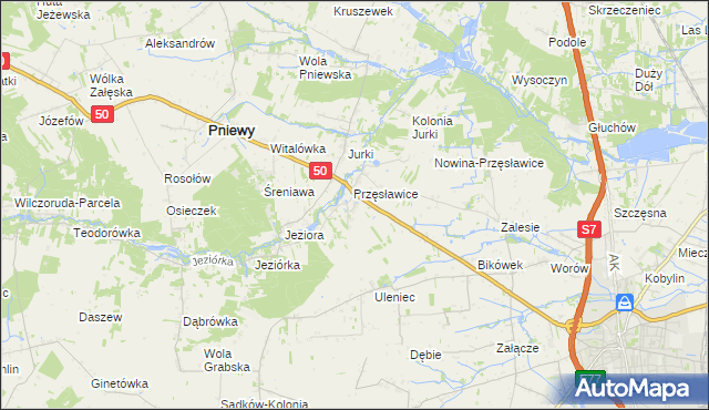 mapa Tomaszówka gmina Pniewy, Tomaszówka gmina Pniewy na mapie Targeo