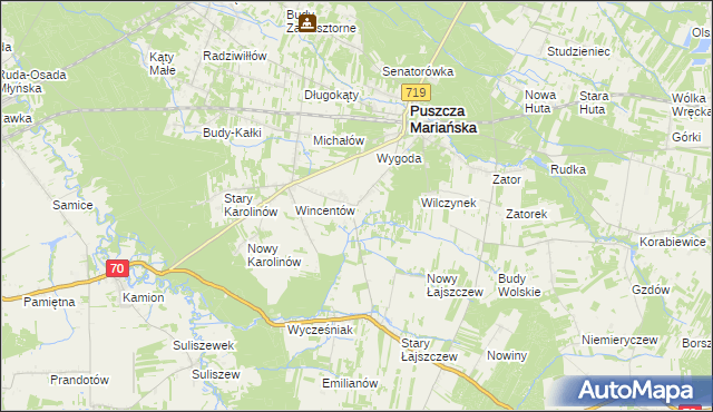 mapa Biernik, Biernik na mapie Targeo