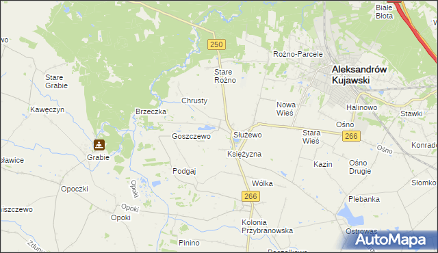 mapa Broniszewo gmina Aleksandrów Kujawski, Broniszewo gmina Aleksandrów Kujawski na mapie Targeo