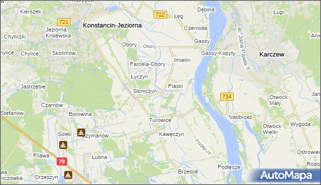 mapa Cieciszew, Cieciszew na mapie Targeo