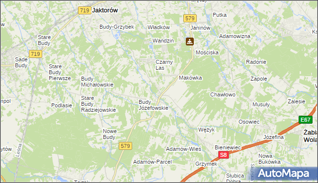 mapa Kuklówka Zarzeczna, Kuklówka Zarzeczna na mapie Targeo