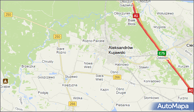 mapa Rudunki gmina Aleksandrów Kujawski, Rudunki gmina Aleksandrów Kujawski na mapie Targeo