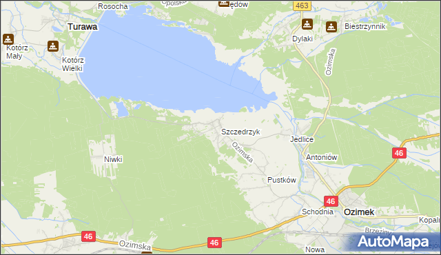 mapa Szczedrzyk, Szczedrzyk na mapie Targeo