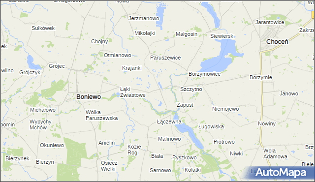 mapa Łąki Markowe, Łąki Markowe na mapie Targeo