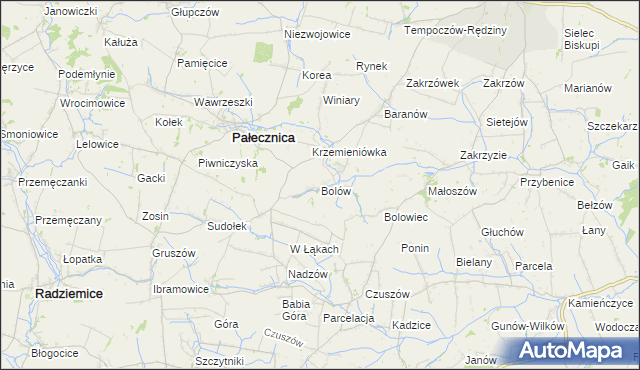 mapa Bolów, Bolów na mapie Targeo