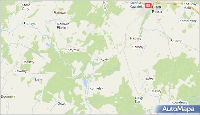 mapa Kukły, Kukły na mapie Targeo