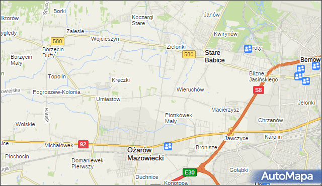 mapa Strzykuły, Strzykuły na mapie Targeo