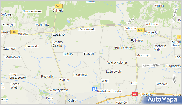 mapa Wąsy-Wieś, Wąsy-Wieś na mapie Targeo