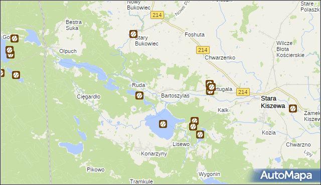 mapa Bartoszylas, Bartoszylas na mapie Targeo
