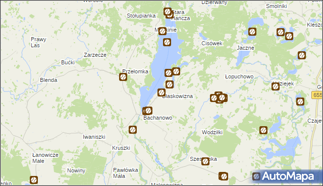 mapa Błaskowizna, Błaskowizna na mapie Targeo