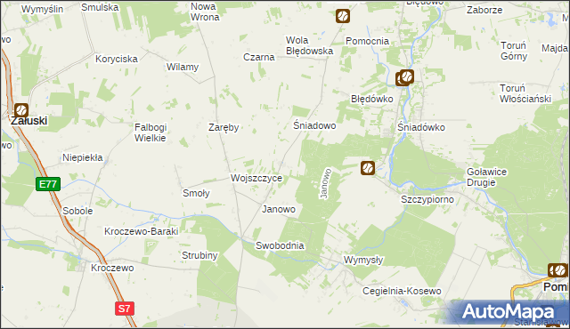 mapa Błogosławie, Błogosławie na mapie Targeo