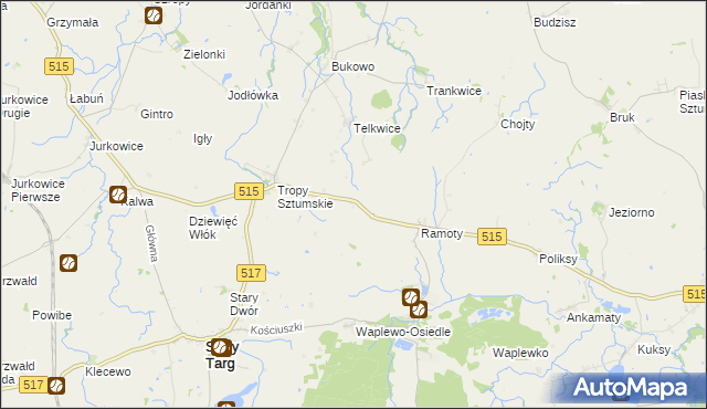 mapa Brzozówka gmina Stary Targ, Brzozówka gmina Stary Targ na mapie Targeo