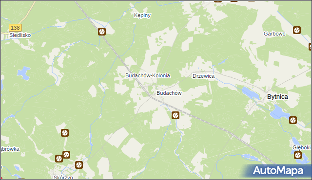 mapa Budachów, Budachów na mapie Targeo