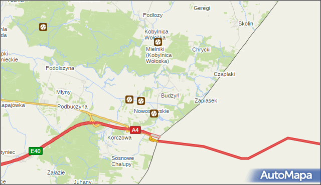 mapa Budzyń gmina Radymno, Budzyń gmina Radymno na mapie Targeo