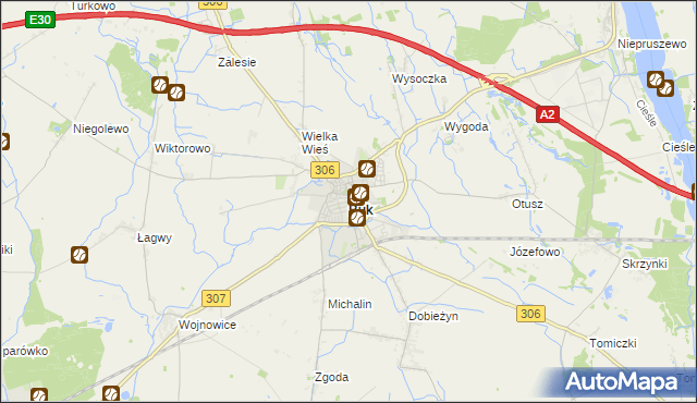 mapa Buk powiat poznański, Buk powiat poznański na mapie Targeo