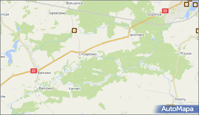 mapa Chrząstówko, Chrząstówko na mapie Targeo