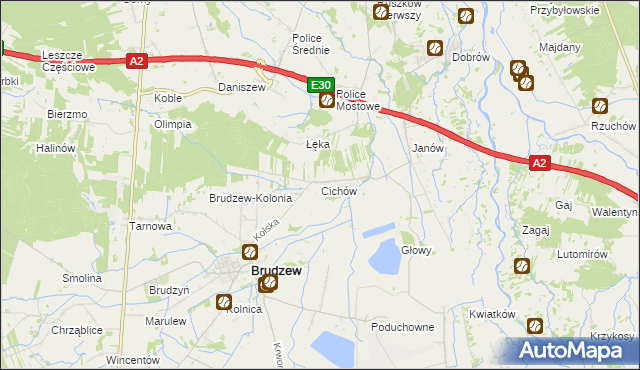 mapa Cichów, Cichów na mapie Targeo
