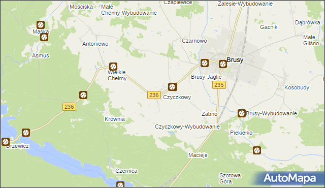 mapa Czyczkowy, Czyczkowy na mapie Targeo
