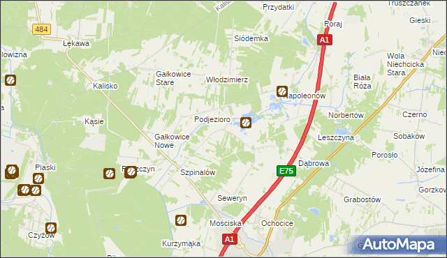 mapa Danielów, Danielów na mapie Targeo