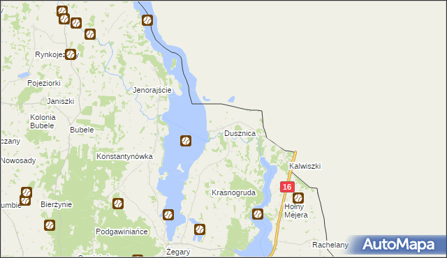 mapa Dusznica, Dusznica na mapie Targeo