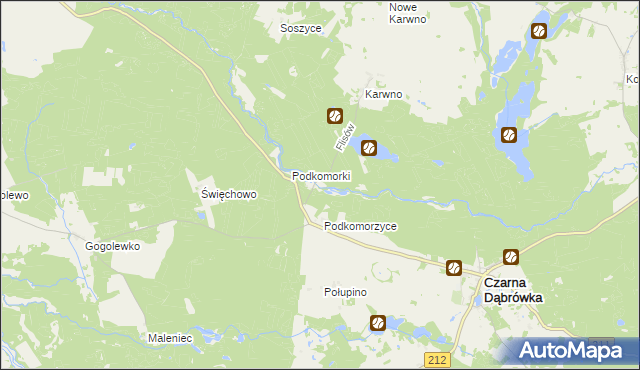mapa Flisów, Flisów na mapie Targeo