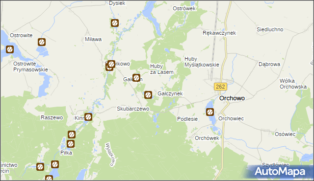 mapa Gałczynek, Gałczynek na mapie Targeo