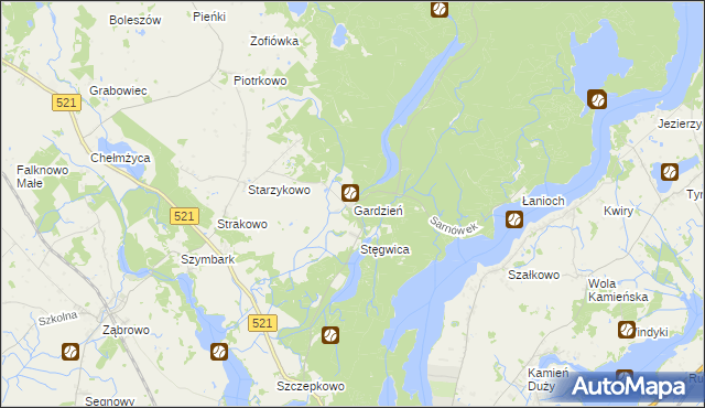 mapa Gardzień, Gardzień na mapie Targeo