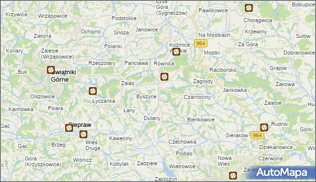 mapa Gorzków gmina Wieliczka, Gorzków gmina Wieliczka na mapie Targeo