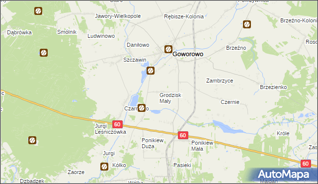 mapa Grodzisk Mały, Grodzisk Mały na mapie Targeo