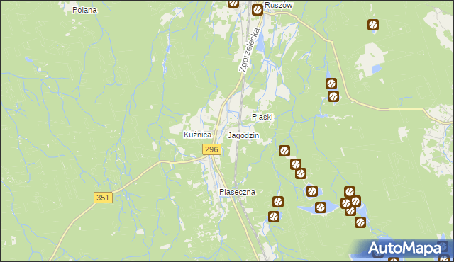 mapa Jagodzin, Jagodzin na mapie Targeo