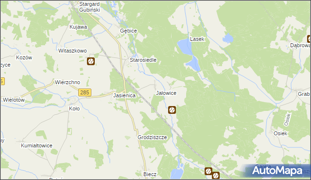 mapa Jałowice, Jałowice na mapie Targeo