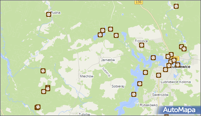 mapa Jarnatów, Jarnatów na mapie Targeo
