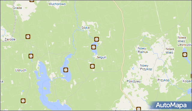 mapa Jełguń, Jełguń na mapie Targeo