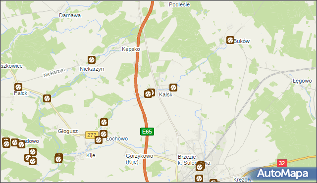 mapa Kalsk, Kalsk na mapie Targeo