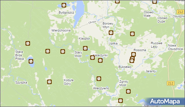 mapa Katarzynki gmina Lipnica, Katarzynki gmina Lipnica na mapie Targeo