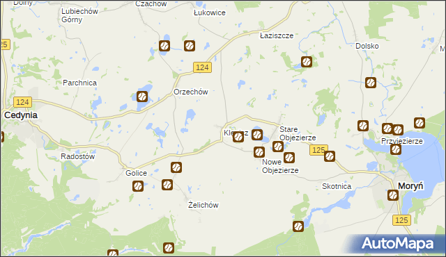 mapa Klępicz, Klępicz na mapie Targeo