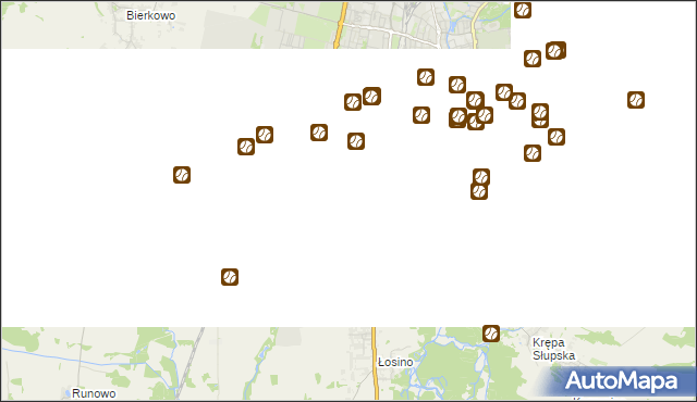 mapa Kobylnica powiat słupski, Kobylnica powiat słupski na mapie Targeo