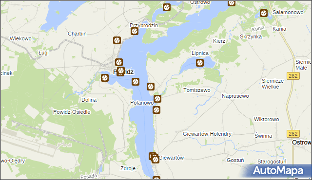 mapa Kosewo gmina Ostrowite, Kosewo gmina Ostrowite na mapie Targeo