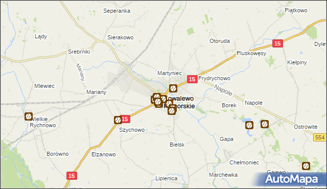 mapa Kowalewo Pomorskie, Kowalewo Pomorskie na mapie Targeo