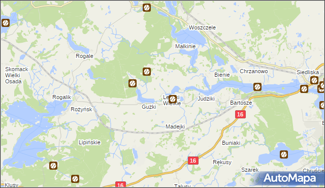 mapa Lepaki Wielkie, Lepaki Wielkie na mapie Targeo