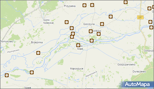 mapa Lipki Małe, Lipki Małe na mapie Targeo